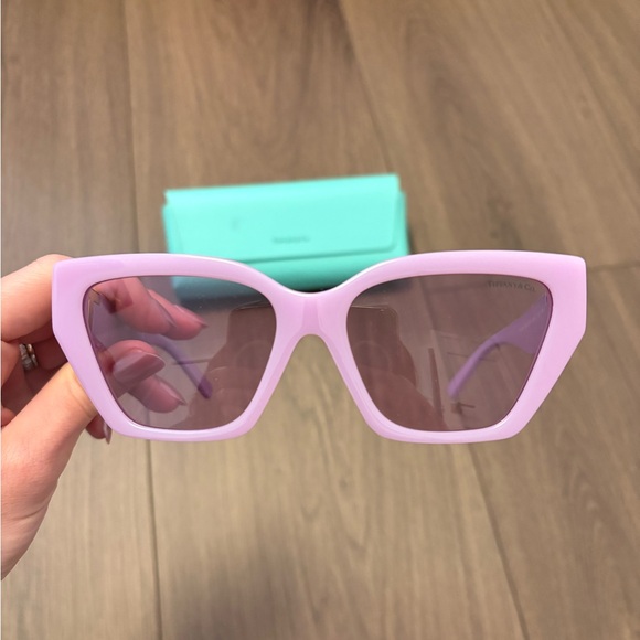Tiffany & Co. Lavender Sunglasses, Brand New With Case - Picture 3 of 6
